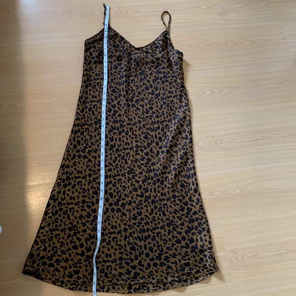 Slip Dress Leopard Print Summer Dress Size Small - Picture 9 of 10